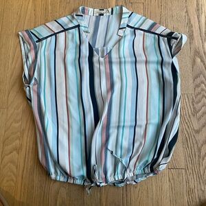 Liberty Love Striped Multicolor Women's Top 2XL